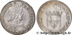 LOUIS XIV &nbsp;THE SUN KING&nbsp; Demi-écu, portrait à la mèche longue 1652 Montpellier