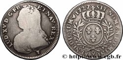 LOUIS XV &nbsp;THE WELL-BELOVED&nbsp; Demi-écu aux branches d&nbsp;olivier, buste habillé 1727 Rennes VF/VF