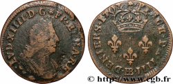 LOUIS XIV &nbsp;THE SUN KING&nbsp; IIII deniers 1702 Strasbourg