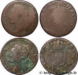 LOUIS XVI Demi-sol dit &nbsp;à l&nbsp;écu&nbsp;, lot de 2 ex. n.d. Ateliers divers