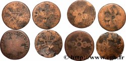 LOUIS XIV &nbsp;THE SUN KING&nbsp; Lot de quatre pièces de six deniers n.d. Divers ateliers