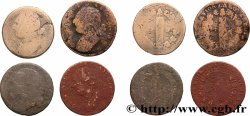 LOUIS XVI 12 deniers dit &nbsp;au faisceau&nbsp;, type FRANCOIS, lot de 4 ex. n.d. Ateliers divers