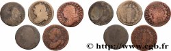 LOUIS XVI 12 deniers dit &nbsp;au faisceau&nbsp;, type FRANCOIS, lot de 5 ex. n.d. Ateliers divers