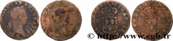 LOUIS XV &nbsp;THE WELL-BELOVED&nbsp; Liard au buste enfantin, lot de 2 ex.  s.m. Ateliers divers
