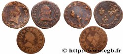 HENRY III Double tournois, lot de 3 ex. n.d. Ateliers divers