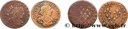 LOUIS XIII  Double tournois, lot de 2 ex. s.m. Atelier indéterminé