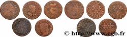 LOUIS XIII  Double tournois, lot de 5 ex. s.m. Atelier indéterminé
