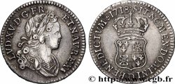 LOUIS XV &nbsp;THE WELL-BELOVED&nbsp; Dixième d&nbsp;écu dit &nbsp;de France-Navarre&nbsp; 1718 Lyon VF/XF