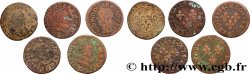 LOUIS XIII  Double tournois, lot de 5 ex. s.m. Atelier indéterminé