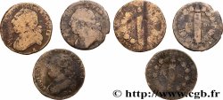LOUIS XVI 12 deniers dit &nbsp;au faisceau&nbsp;, type FRANCOIS, lot de 3 ex. n.d. Ateliers divers