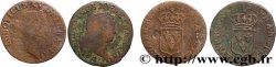 LOUIS XV &nbsp;THE WELL-BELOVED&nbsp; Liard au buste enfantin, lot de 2 ex.  s.m. Ateliers divers