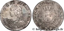LOUIS XV &nbsp;THE WELL-BELOVED&nbsp; Écu aux branches d&nbsp;olivier, buste habillé 1728 Lille XF/AU