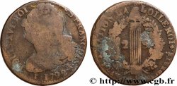 LOUIS XVI 2 sols dit &nbsp;au faisceau&nbsp;, type FRANÇOIS 1792 Limoges