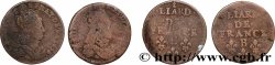 LOUIS XIV &nbsp;THE SUN KING&nbsp; Liard de cuivre “à la tête couronnée”, lot de 2 ex. n.d. Ateliers divers