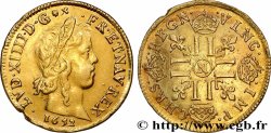 LOUIS XIV &nbsp;THE SUN KING&nbsp; Louis d’or aux huit L, portrait à la mèche longue 1652 Montpellier