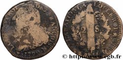 LOUIS XVI 2 sols dit &nbsp;au faisceau&nbsp;, type FRANÇOIS 1792 Montpellier