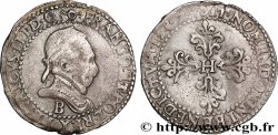 HENRY III Demi-franc au col plat 1587 Rouen