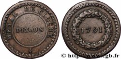 REVOLUTION COINAGE / CONFIANCE (MONNAIES DE…) Dixain de Rochon 1791 Lyon