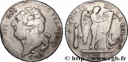 LOUIS XVI Écu dit &nbsp;au génie&nbsp;, type FRANÇOIS 1793 Toulouse