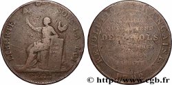 REVOLUTION COINAGE Monneron de 2 sols à la Liberté 1792 Birmingham, Soho