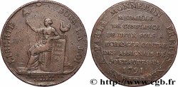 REVOLUTION COINAGE Monneron de 2 sols à la Liberté 1791 Birmingham, Soho