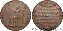 REVOLUTION COINAGE Monneron de 2 sols à la Liberté 1791 Birmingham, Soho