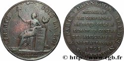 REVOLUTION COINAGE Monneron de 2 sols à la Liberté 1791 Birmingham, Soho