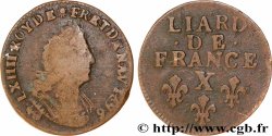 LOUIS XIV &nbsp;THE SUN KING&nbsp; Liard, 3e type, buste âgé 1696 Amiens