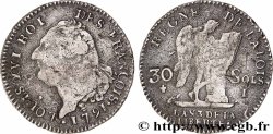 LOUIS XVI 30 sols dit &nbsp;au génie&nbsp;, type FRANÇOIS 1791 Limoges