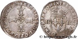 HENRY IV Quart d&nbsp;écu, croix feuillue de face 1604 Bayonne