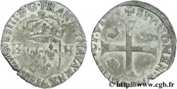 HENRI IV LE GRAND Douzain aux deux H, 1er type 1594 Paris TB+