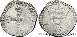 HENRY III Quart d&nbsp;écu, croix de face 1584 La Rochelle