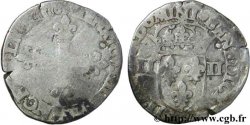 HENRI III Quart d&nbsp;écu, croix de face n.d. Nantes