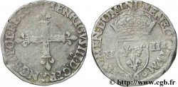 HENRI III Quart d&nbsp;écu, croix de face 1579 Rennes