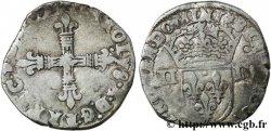 CHARLES X, CARDINAL DE BOURBON Quart d&nbsp;écu, croix de face 1593 Nantes