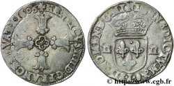 HENRI IV LE GRAND Quart d&nbsp;écu, croix feuillue de face 1606 Bayonne