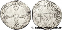 HENRY IV Quart d&nbsp;écu, croix feuillue de face 1603 Nantes