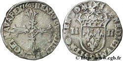 HENRI IV LE GRAND Quart d&nbsp;écu, croix feuillue de face 1603 Rennes