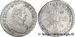 LOUIS XIV LE GRAND OU LE ROI SOLEIL Demi-écu aux huit L 1704 Rennes TTB