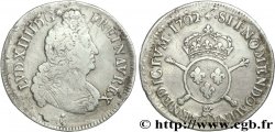 LOUIS XIV LE GRAND OU LE ROI SOLEIL Demi-écu aux insignes 1702 Aix-en-Provence
