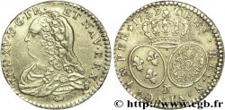 LOUIS XV DIT LE BIEN AIMÉ Demi-louis d or aux écus ovales, buste habillé 1729 Besançon