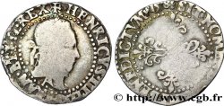 HENRI III Quart de franc au col plat 1578 Paris TB