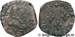 HENRI III Double tournois, 1er type de Nantes 1585 Nantes