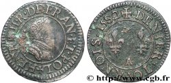 HENRI III Denier tournois, 1er type de Paris 1582 Paris, Moulin des Étuves