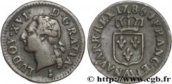 LOUIS XVI Liard dit &nbsp;à l&nbsp;écu&nbsp; 1786 Metz