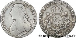 LOUIS XVI Écu aux branches d&nbsp;olivier 1780 Pau B/TB+