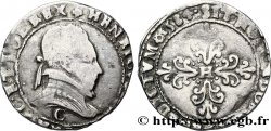HENRI III Demi-franc au col plat 1584 Saint-Lô