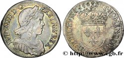 LOUIS XIV LE GRAND OU LE ROI SOLEIL Douzième d&nbsp;écu, portrait à la mèche longue 1654 Paris TB+/TTB