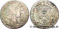 LOUIS XIV LE GRAND OU LE ROI SOLEIL Douzième d&nbsp;écu, portrait apollinien 1662 Lyon TB/TB+