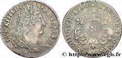 LOUIS XIV LE GRAND OU LE ROI SOLEIL Dixième d écu aux trois couronnes 1710 Montpellier